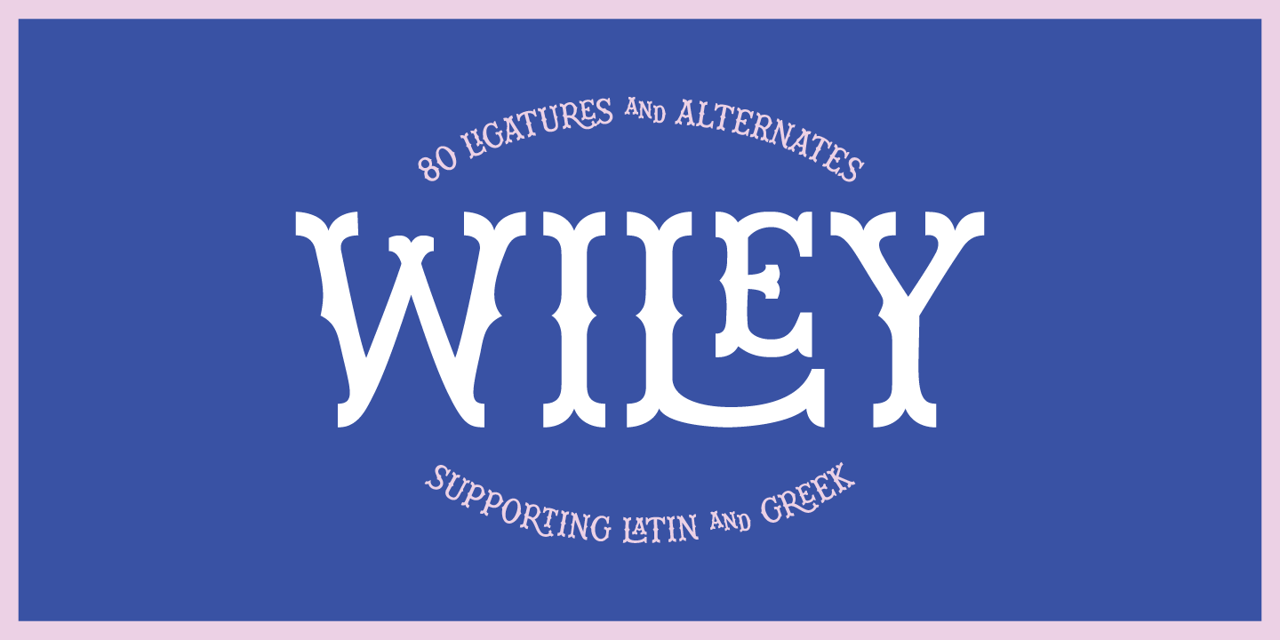 Шрифт Wiley
